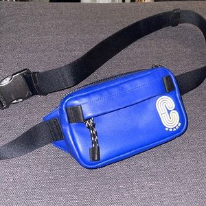 Blue COACH belt bag